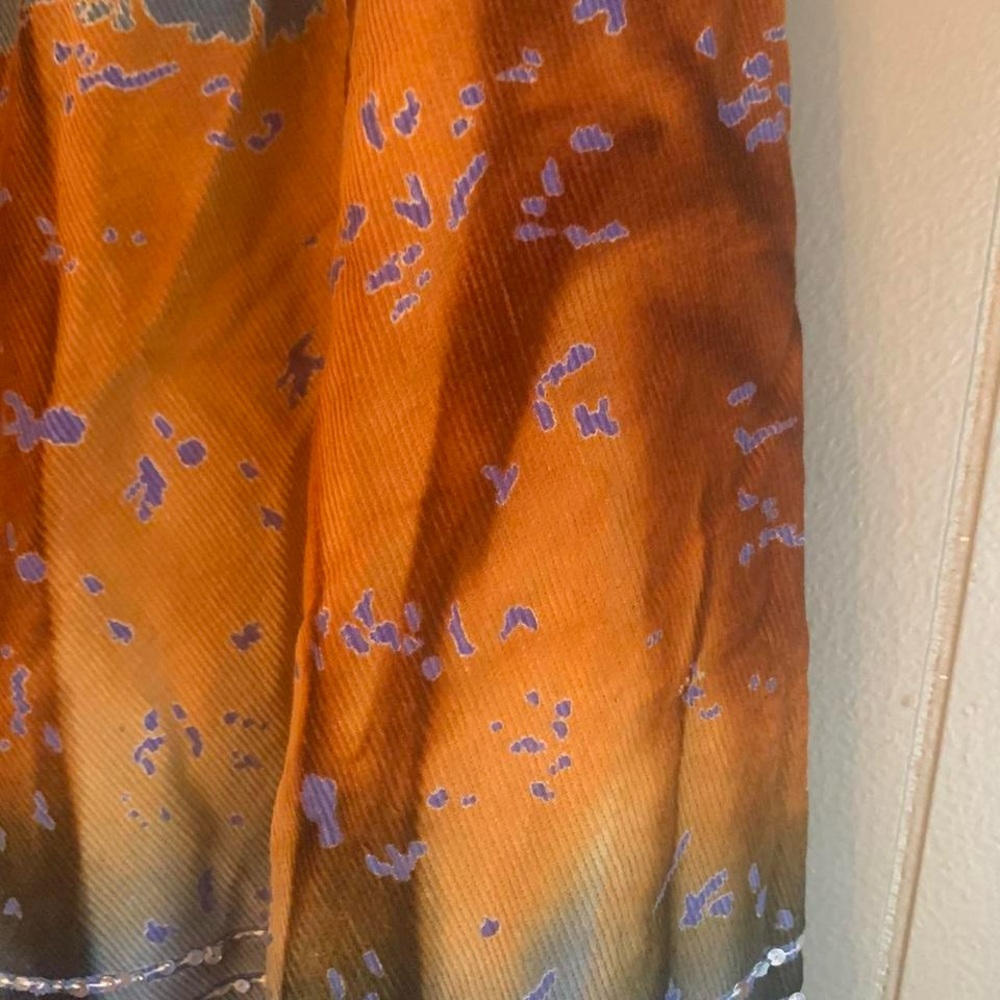 Chaudry KC Blue and Orange Maxi Skirt - Picture 3 of 6